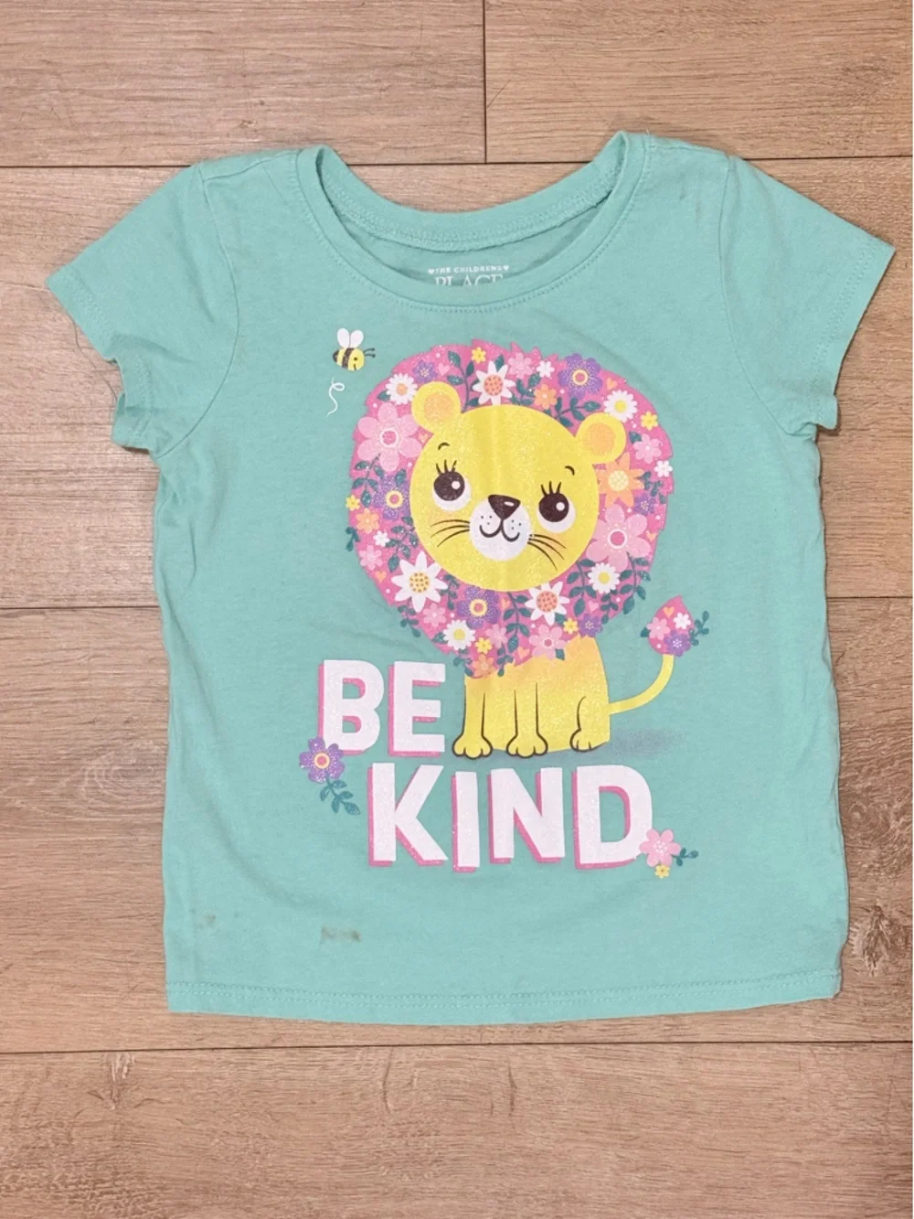 ⭐5/$20⭐️ The Children's Place Be Kind Lion Graphic Tee 3T - PLAY CONDITION